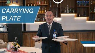 F&B Service Knowledge - How to Carry Plate (Restaurant Waiter)