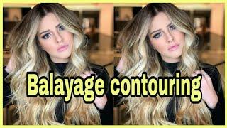 كونتور الشعر أحدث تقنيات الصالونات المحترفةطريقة إضاءة الوجه بشكل رهيب/ Balayage contouring