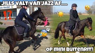 Jills valt van Jazz & Mini buitenritje op Jazz | ashleyvrijn VLOG #12