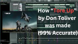 [free flp] How ‘’Tore Up’’ by Don Toliver was made (99% accurate)