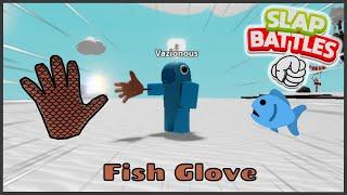 flopping around with Fish Glove in Slap Battles | Roblox