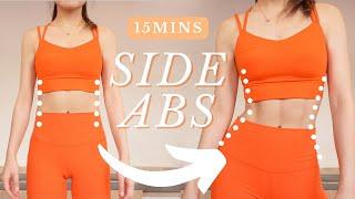 15min Side Abs & Love Handles Workout |  Lose Muffin Top Fat ⌛️Hourglass Shape