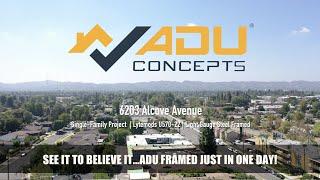 SEE IT TO BELIEVE IT... ADU FRAMING INSTALLED IN LESS THAN 1 DAY