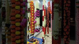 Flower garlands for main door & pooja room door/#flower #artificial #garlands #reels #ytshorts#viral