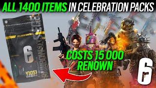 All 1400 Items in Celebration Packs - 6News - Rainbow Six Siege