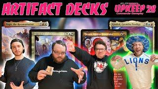 ARTIFACT DECKS (Commander Gameplay) Upkeep #28 (Osgir, Urza, Jhoira, Gimbal) | MTG, EDH