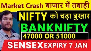 BANKNIFTY PREDCTION NIFTY ANALYISIS FOR TOMORROW 07 jan tuesday | NIFTY Prediction | SENSEX EXPIRY