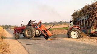 alghazi 65 hp tractor | fiat 640 tractor power | mf 375 tractor stunts | Nadeem Vlog |