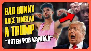 Bad Bunny apoya a Kamala! Trump ya no tiene chance de ganar