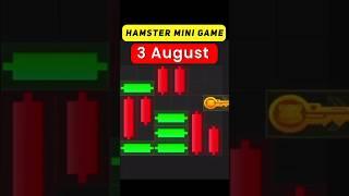 Hamster kombat mini game today | Hamster kombat mini game key | 3 August hamster kombat new key