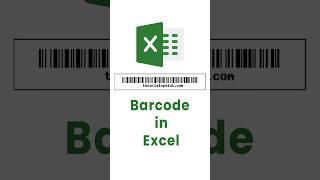 How to use barcodes in excel? ( In 2 steps) | Barcode shortcut trick #shorts #exceltricks