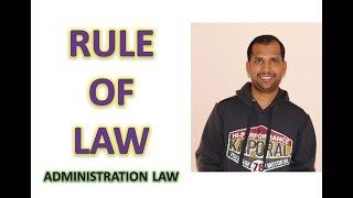 Rule of Law | Administration Law