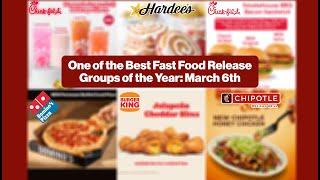 Amazing New Fast Food Releases: Chick-fil-A, Dominos, Burger King, Chipotle & More #fastfood #food