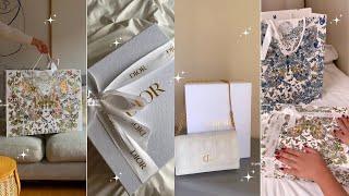 DIOR Unboxing Haul ASMR - Luxury unboxing/ TikTok compilation