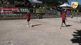 15eme régional de Fayence quart du mixte Peyrot vs Victoor-Demeter