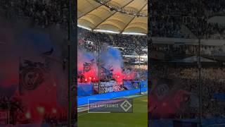 WILD!  DIESE DERBYSTIMMUNG BEIM  AUFWÄRMEN #hsv #derby #nurderhsv #ultras #volksparkstadion