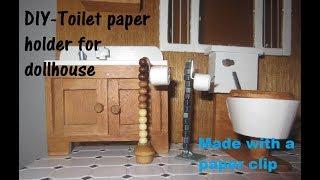 Toilet Paper Holder Miniature for Dollhouse