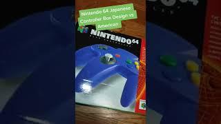 #N64 Controller Box Design Comparison | #Nostalgic #Gaming #Shorts