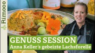 Gebeizte Lachsforelle + vegane Variante mit Gemüse-Couscous & Kräuter-Hummus | Genuss Session