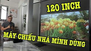 Máy chiếu Yaber K2s 120 inch nhà mình đang dùng thay thế cho Tivi được không?