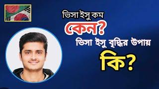 বাংলাদেশের ভিসা ইসু কমে যাওয়ার কারণ কী?? ইসু বৃদ্ধির উপায় last update video 2024 .