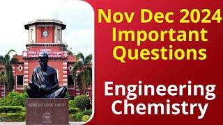 Engineering Chemistry Important Questions | Anna University | Padeepz