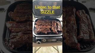 Ninja woodfire grill- AMAZING Korean style Kalbi #grilling #bbq #cooking