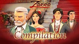 Zorro the Chronicles | 1 Hour COMPILATION | Episode 1 - 3 | Superhero cartoons