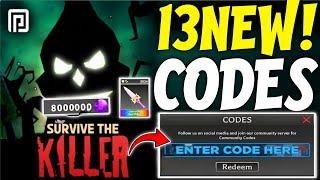 ️NEW!CODES️SURVIVE THE KILLER ROBLOX CODES NOVEMBER 2024 - SURVIVE THE KILLER CODES