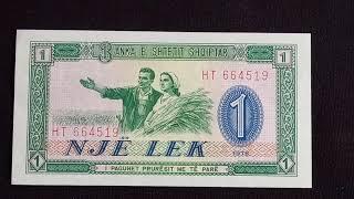 ALBANIA 1 Lek (1976) | Banknote Encyclopedia