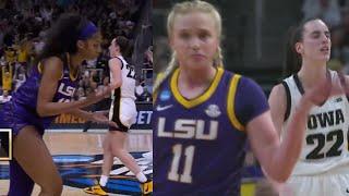 LSU players hilarious reaction to Caitlin Clark hitting these 3's on them 