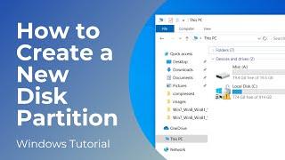 How to Create a Partition in Windows 10 & Windows 11 | Create New Drive (2024)