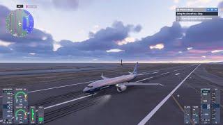 Boeing 737 Max dangerous landing at Airport - Flight Simulator 2024