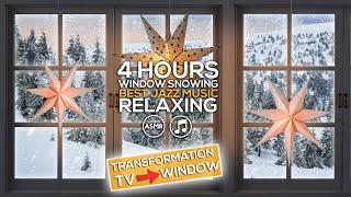 Winter window music ambience | Transform your TV to a window