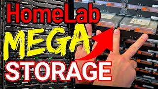 HomeLab MEGA Storage - Home Data Center Guide | 60 Bay JBOD Disk Shelf | NetApp DE6600 / MD3060e