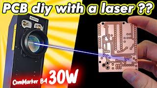 PROFESSIONAL PCB Homemade PCB WITH A FIBER LASER 30W Review ComMarker B4