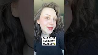 quick everyday makeup for pale olive skin! 🫒🫶 #oliveskin #paleolive #fairolive #paleskinmakeup