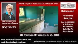 Woodstock  HUD Homes for Sale   404-788-2580 Briarwood Home For Sale in Woodstock GA