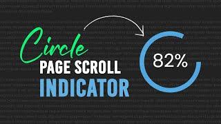 Circle Scroll Progress Indicator using CSS SVG and Javascript