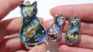 Mixed Media Charm Update: Chubble Ice Creams & Galaxy Kois