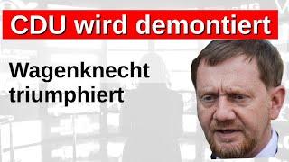 Demontage CDU Friedensappell als Koalitionsbasis BSW in Thüringen Sachsen Brandenburg Basis Kritik