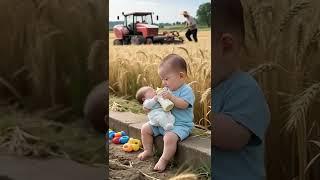 Big brother makes a great little babysitter.#funny