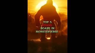 TOP 5 TITANS ROARS IN MONSTERVERSE #shorts #fyp #godzilla #monsterverse