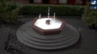 Viessmann Mehrstrahliger Zierbrunnen mit LED-Beleuchtung, bewegt Art. 1316 (H0)