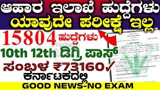 15 ಸಾವಿರ food ಇಲಾಖೆ ಹೊಸ ಹುದ್ದೆ 2025 | New Job notification | Food Department vacancy Karnataka