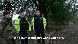 Axe Vale Dig-Out: Police Protect the Fox Hunters