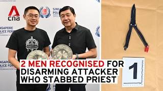 St Joseph's Church priest stabbing: 2 men recognised for helping disarm attacker