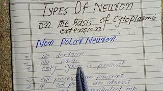 Non polar Neuron | Apolar Neuron | @BiologybySirDanishAliKhanSwati