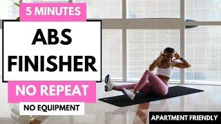 SHREDDED ABS Finisher | 5 Minute CORE BLAST WORKOUT