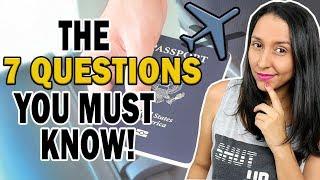 Customs & Immigration 7 QUESTIONS |English At The Airport!